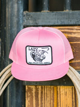 Load image into Gallery viewer, Lazy J Ranch Wear Pink &amp; Pink 4&quot; Cattle Headquarters Cap
